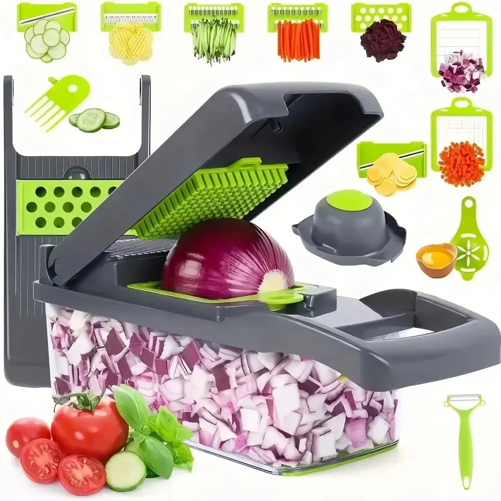 Picadora de Verduras Multifuncional con Recipiente