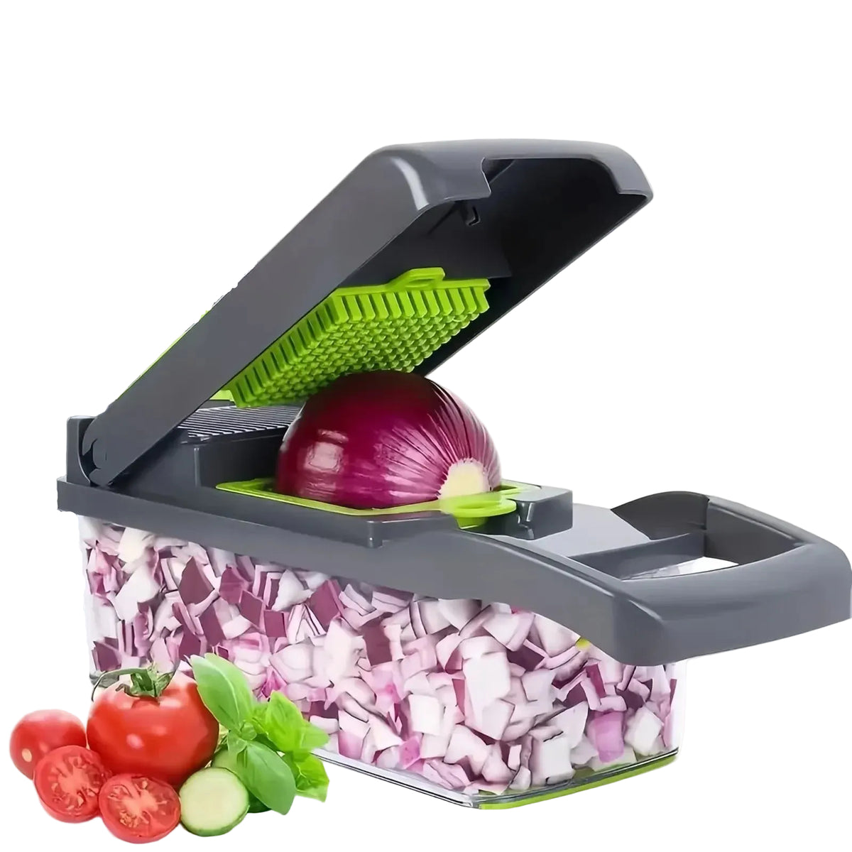 Picadora de Verduras Multifuncional con Recipiente